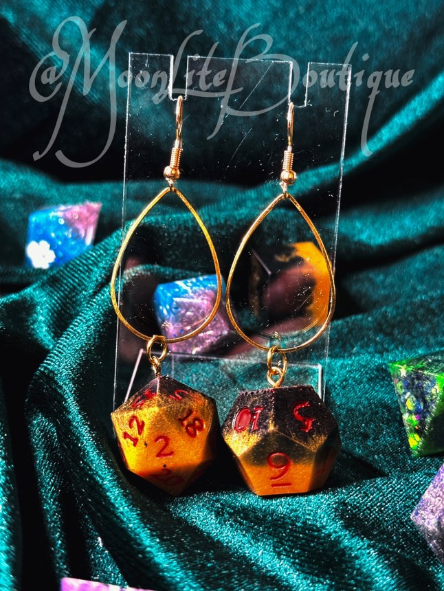 Lava Gold Earrings