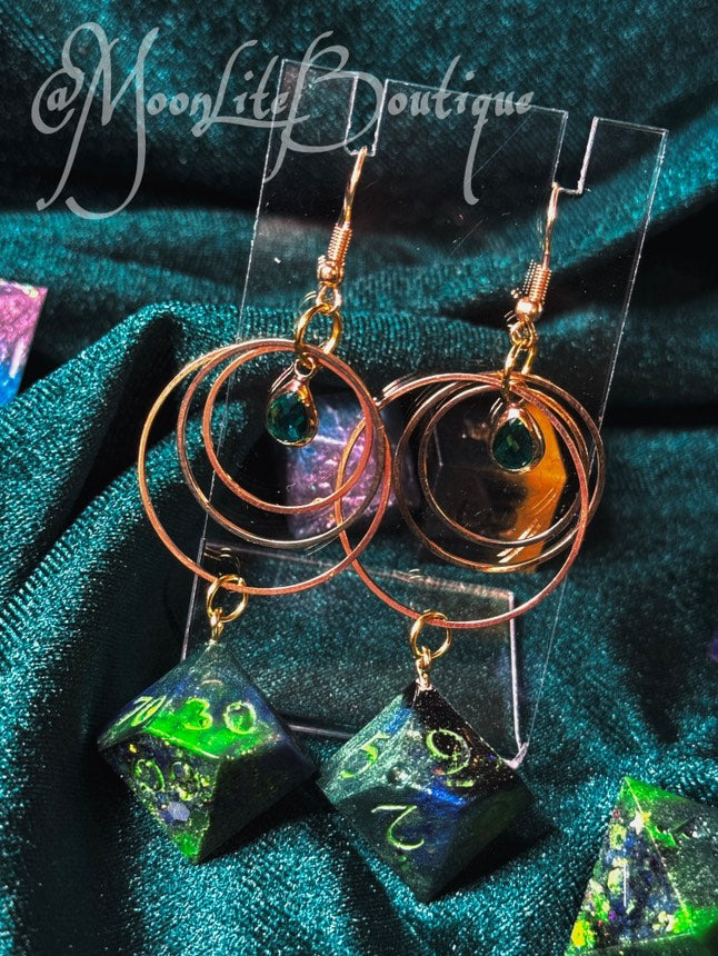 Swamp Dice Earrings